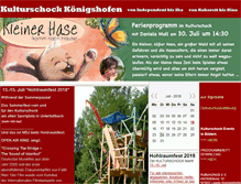 Tablet Screenshot of kulturschock-koenigshofen.de